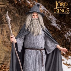 New Plus Size Gandalf Lord of the Rings Wizard Costume for Men